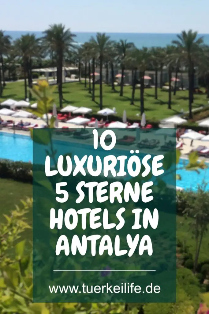 10 Luxuriöse High Class Resorts Hotels In Antalya 2023 - Türkei Life