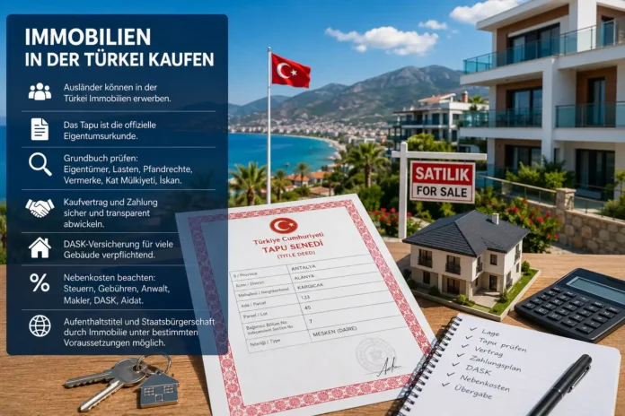 Immobilien in der Türkei kaufen 2026: Kompletter Leitfaden für Ausländer