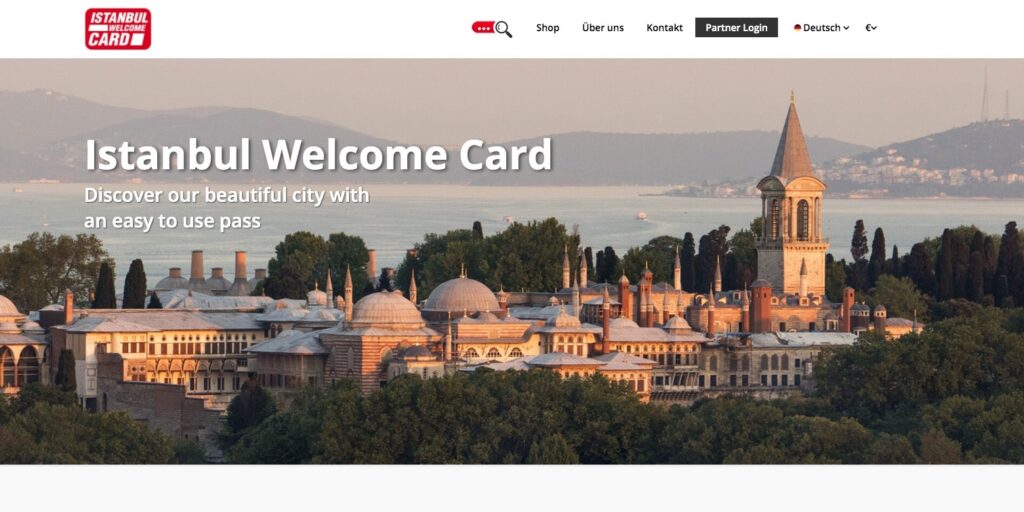 Tarjeta de bienvenida de Estambul Por qué comprar Cómo comprar Captura de pantalla del sitio web 2024 - Turkey Life
