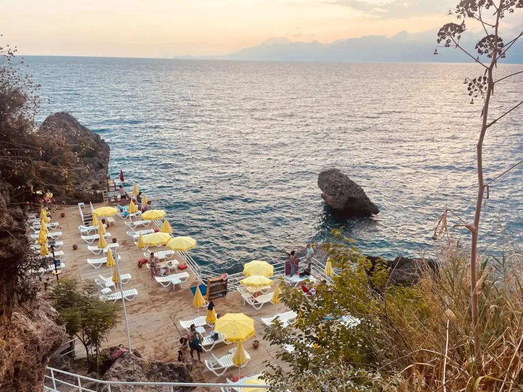 Beaches Below The Cliffs In Antalya 2023 - Turkey Life