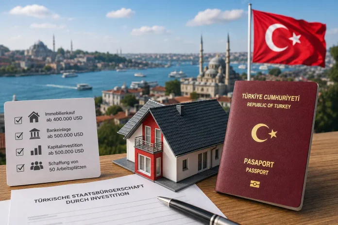 Türkische Staatsbürgerschaft durch Investition 2026: Immobilienkauf, Voraussetzungen, Kosten und Ablauf