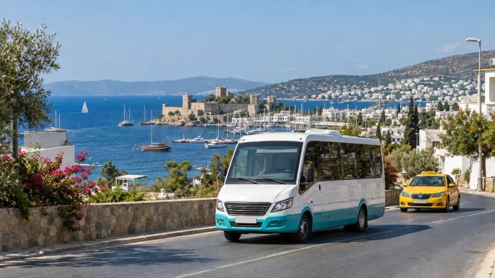 Verkehrsmittel in Bodrum 2026: Dolmuş, Bus, Taxi, Mietwagen und Flughafentransfer