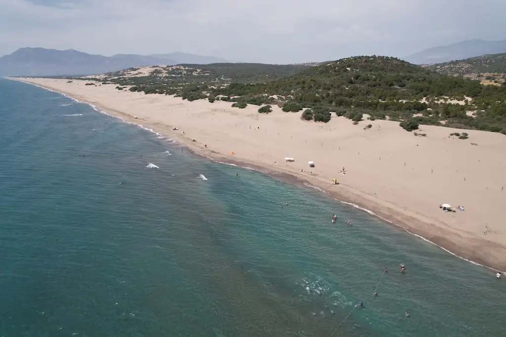 Plaža Patara Naravni rezervat Patara Plaji 2023 - življenje v Turčiji