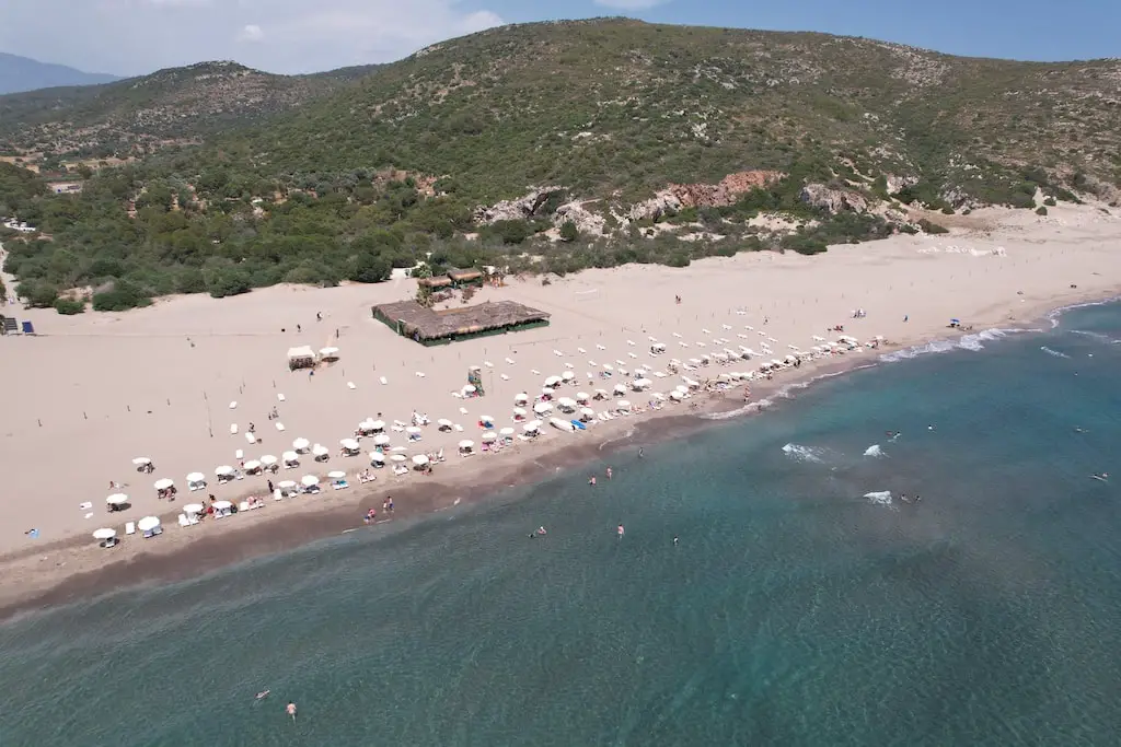 Plaža Patara Restavracija Patara Plaji 2023 - življenje v Turčiji